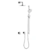 Keuco Ixmo Round Thermostatic Shower System With Head + Slide Rail Kit - Chrome -Shower Essence 59605010001 d4