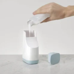Joseph Joseph Slim Compact Soap Dispenser - White/Blue -Shower Essence 70503 d3