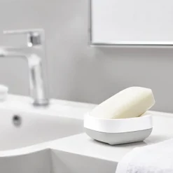 Joseph Joseph Slim Compact Soap Dish - White/Grey