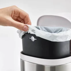 Joseph Joseph Split 6L Stainless Steel Bathroom Recycling Bin -Shower Essence 70520 d3