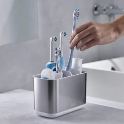 Joseph Joseph EasyStore Steel Large Toothbrush Holder