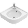 Villeroy & Boch Villeroy And Boch O.novo 400 X 320mm 1TH Corner Handwash Basin -Shower Essence 73103201 d2