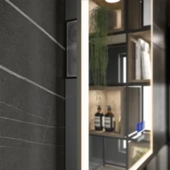 HIB Globe Plus 80 Bluetooth LED Illuminated Mirror -Shower Essence 78721000 d2