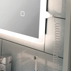 HIB Vega 40 LED Ambient Rectangular Mirror -Shower Essence 78749000 d1