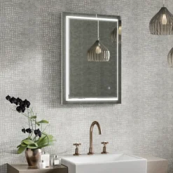 HIB Spectre 50 LED Illuminated Rectangular Mirror -Shower Essence 79510000 d1