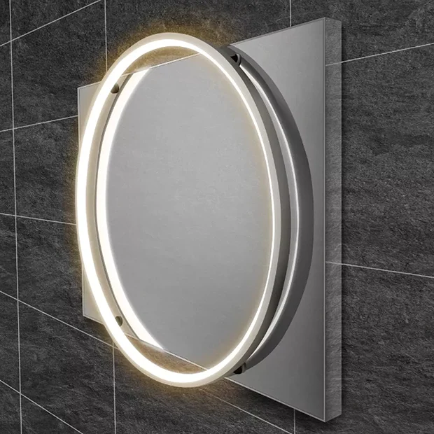 HIB Solas 50 LED Illuminated Mirror (Chrome Frame) 3 HIB Solas 50 LED Illuminated Mirror (Chrome Frame)