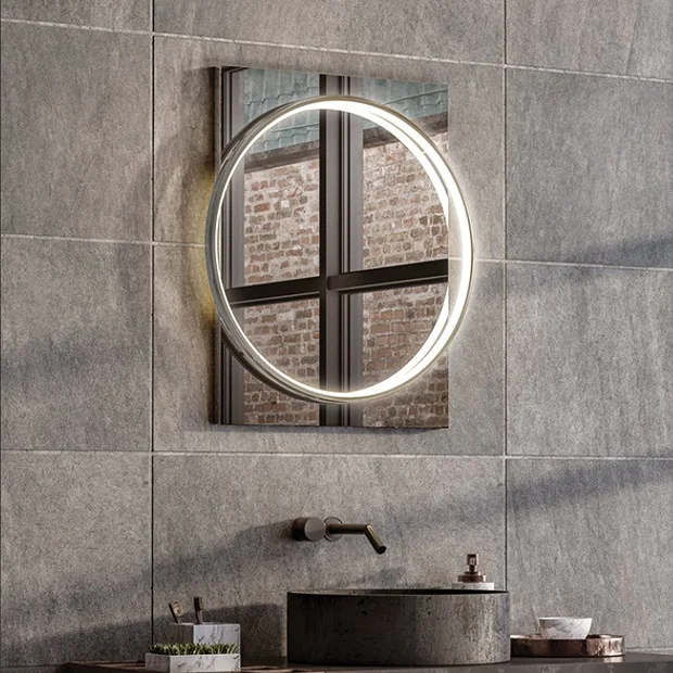 HIB Solas 50 LED Illuminated Mirror (Chrome Frame) 4 HIB Solas 50 LED Illuminated Mirror (Chrome Frame) - Image 2