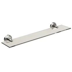 Miller Oslo Polished Nickel Glass Shelf