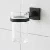 Miller Atlanta Matt Black Tumbler Holder -Shower Essence 8803b l