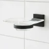 Miller Atlanta Matt Black Soap Dish & Holder 1 Miller Atlanta Matt Black Soap Dish & Holder -Shower Essence 8804b l