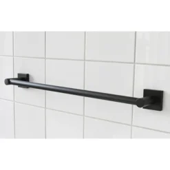 Miller Atlanta 495mm Matt Black Towel Rail