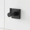 Miller Atlanta Matt Black Single Robe Hook -Shower Essence 8822b l