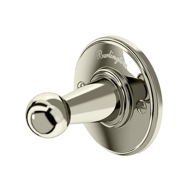 Burlington Wall Mounted Robe Hook - Nickel 3 Burlington Wall Mounted Robe Hook - Nickel