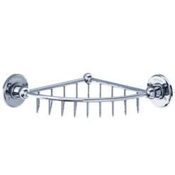 Burlington - Chrome Shallow Corner Basket