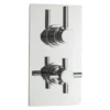 Hudson Reed Tec Pura Twin Concealed Thermostatic Shower Valve + 8" Fixed Head -Shower Essence a3003va3217nd2