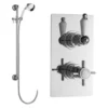 Ultra Beaumont Twin Thermostatic Shower Valve + Slider Rail Kit -Shower Essence a3050a3211nwl