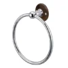 Burlington Towel Ring - Walnut -Shower Essence a3wal l
