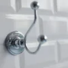Burlington Chrome Double Robe Hook -Shower Essence a4chr detail1