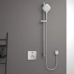 Ideal Standard Ceratherm Navigo Chrome Built-In Thermostatic 1 Outlet Square Shower Mixer + Easybox