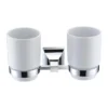 Heritage Chancery Double Tumbler & Holder - Chrome 1 Heritage Chancery Double Tumbler & Holder - Chrome -Shower Essence achdthc l