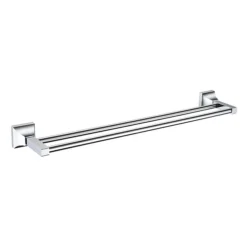 Heritage Chancery Double Towel Rail - Chrome