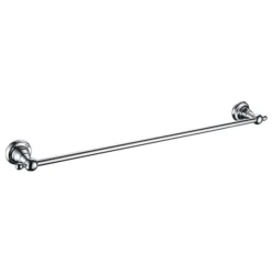 Heritage Holborn Single Towel Rail - Chrome