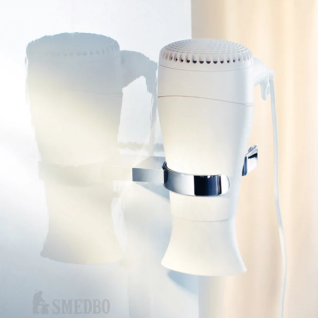 Smedbo Air - Polished Chrome Holder For Hairdryer And Straighteners 3 Smedbo Air - Polished Chrome Holder For Hairdryer And Straighteners
