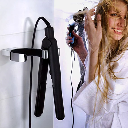 Smedbo Air - Polished Chrome Holder For Hairdryer And Straighteners 5 Smedbo Air - Polished Chrome Holder For Hairdryer And Straighteners - Image 3