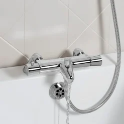 Bristan - Artisan TMV2 Thermostatic Bath Shower Mixer - Chrome -Shower Essence ar2thbsmc.ai1
