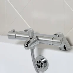 Bristan - Artisan TMV2 Thermostatic Bath Shower Mixer - Chrome -Shower Essence ar2thbsmc.ai2