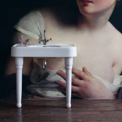 Arcade 900mm Basin And Ceramic Console Legs -Shower Essence arcade900mmbasinandceramicconsolelegsd1