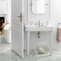Arcade 900mm Basin And Ceramic Console Legs -Shower Essence arcade900mmbasinandceramicconsolelegsd2