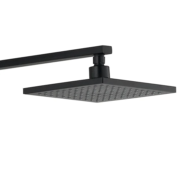 Arezzo Modern Square Thermostatic Shower - Matt Black 4 Arezzo Modern Square Thermostatic Shower - Matt Black - Image 3