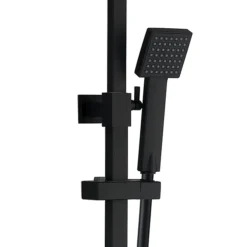 Arezzo Modern Square Thermostatic Shower (300 X 300mm Head - Matt Black) -Shower Essence arz3mbh d1