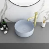 Arezzo 352mm Matt Blue Round Counter Top Basin -Shower Essence az110aml d4