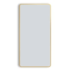 Arezzo Brushed Brass Framed Bathroom Mirror - 1400 X 700mm -Shower Essence az147cvbb d3