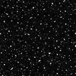 Arezzo Black Terrazzo Round Bathroom Side Bath Table With Brushed Brass Frame