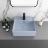 Arezzo 405mm Matt Blue Square Wall Mounted / Counter Top Basin -Shower Essence az4bml n d3