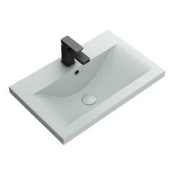 Arezzo 610 X 395mm Matt Grey Rectangular Mid-Edged Inset Basin