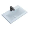 Arezzo 610 X 395mm Matt Blue Rectangular Mid-Edged Inset Basin -Shower Essence az6rml d3