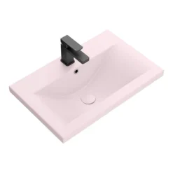 Arezzo 610 X 395mm Matt Pink Rectangular Mid-Edged Inset Basin