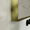 Arezzo Brushed Brass 1000 X 800mm Rectangular Mirror -Shower Essence az6x8rbb d2