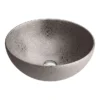 Arezzo Round 410mm Silver Mottled Design Ceramic Counter Top Basin -Shower Essence az7226ss d2