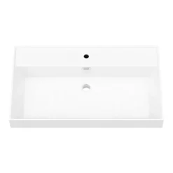 Arezzo 800 Brushed Brass Framed Washstand With Gloss White Open Shelf And Basin -Shower Essence az8bbfpm d1