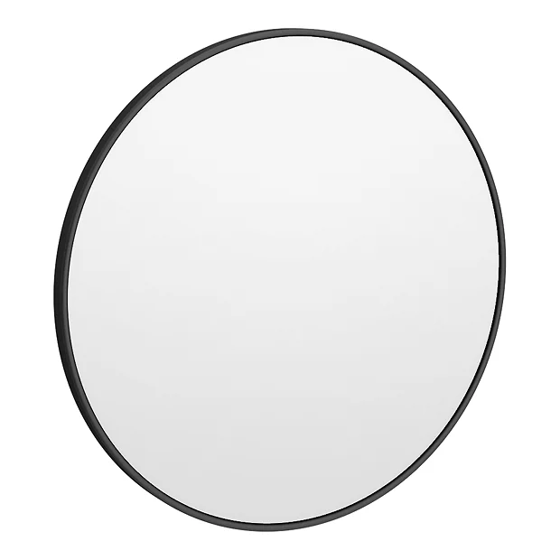 Arezzo Matt Black 800mm Round Mirror 4 Arezzo Matt Black 800mm Round Mirror - Image 2