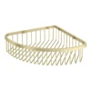 Arezzo Brushed Brass Wire Corner Shower Basket