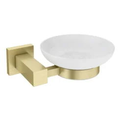 Arezzo Square Brushed Brass 4-Piece Bathroom Accessory Pack -Shower Essence azbb34 d2