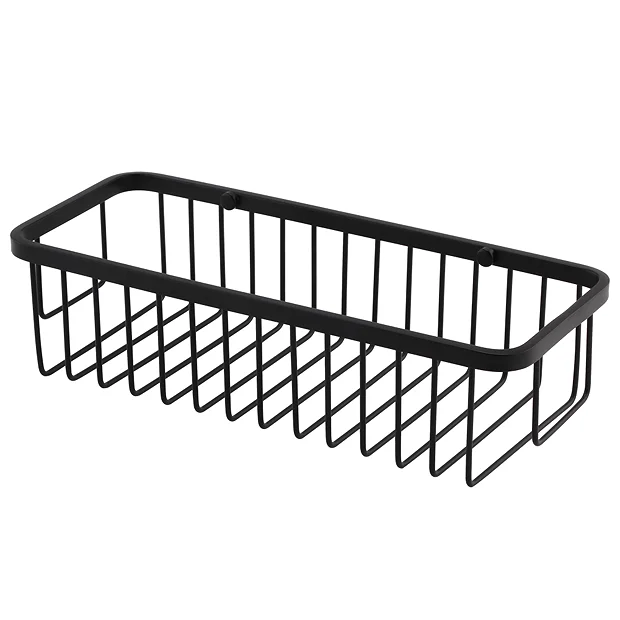 Arezzo Matt Black 300mm Wire Shower Basket 5 Arezzo Matt Black 300mm Wire Shower Basket - Image 3