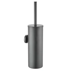 Arezzo Brushed Gunmetal Grey 4-Piece Bathroom Accessory Pack 9 Arezzo Brushed Gunmetal Grey 4-Piece Bathroom Accessory Pack -Shower Essence azbrhgm l2