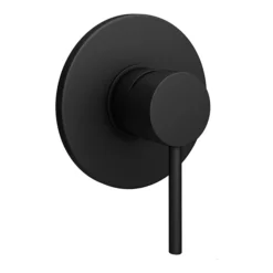 Arezzo Matt Black Round Shower Valve Inc. Slide Rail Kit With Pencil Handset 9 Arezzo Matt Black Round Shower Valve Inc. Slide Rail Kit With Pencil Handset -Shower Essence azsp80mbd1
